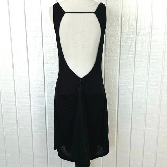 Moda Intl Women Sleeveless Y2k Dress Black Cocktail Party Backless Size Medium - Picture 2 of 8
